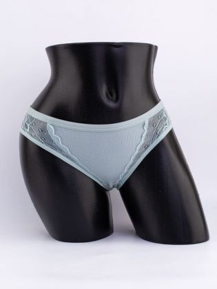 Слипы в рубчик с кружевом №2 - фото 1