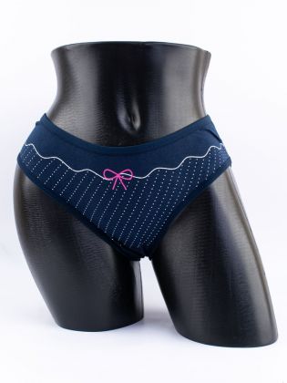 Слипы в горошек с принтом "бантик" - фото 1