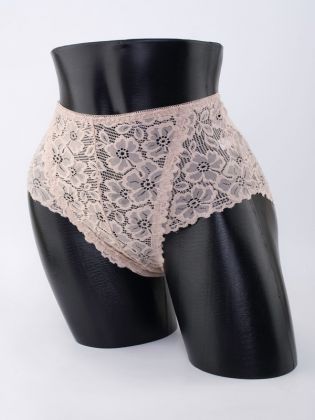 Слипы с цветочным кружевом - фото 1