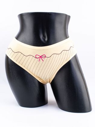 Слипы в горошек с принтом "бантик" - фото 1