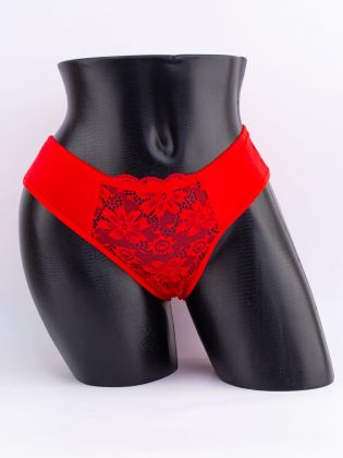 Слипы с кружевом спереди - фото 1