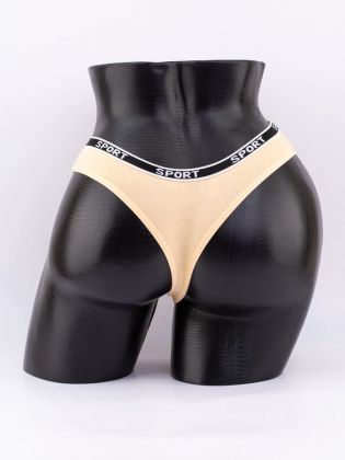 Стринги с черным поясом с надписью "sport" - фото 3