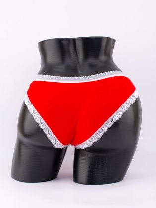 Слипы с кружевной окантовкой и эластичным поясом - фото 3