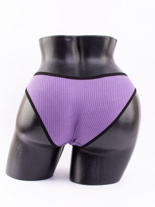 Слипы в рубчик с черной полоской - фото 3