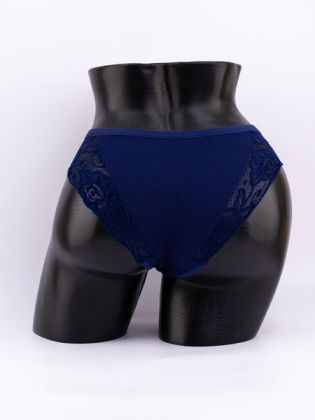 Слипы в рубчик с кружевом №1 - фото 3