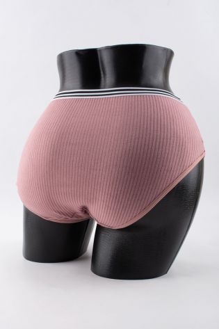 Слипы в рубчик с двумя черными полосками - фото 3