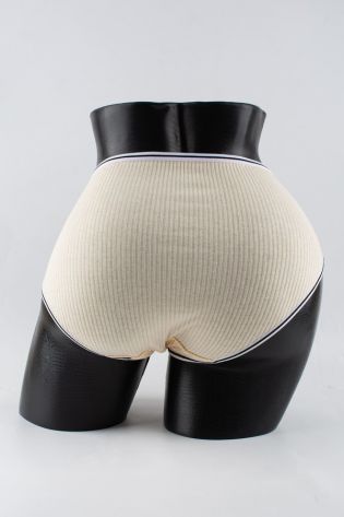 Слипы в рубчик с белым поясом и черной полоской  - фото 3