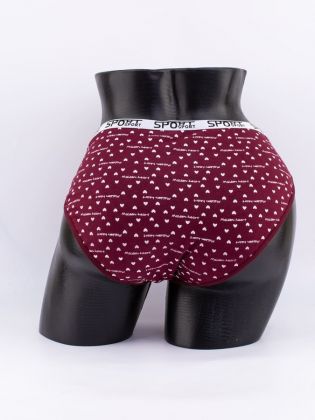 Слипы "maiden heart" с сердечками и эластичным поясом - фото 3