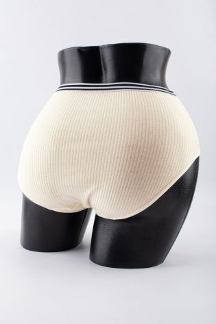 Слипы в рубчик с двумя черными полосками - фото 3