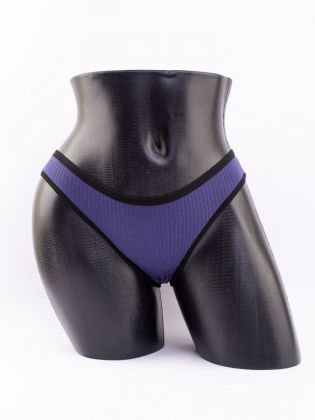 Слипы в рубчик с черной полоской - фото 1