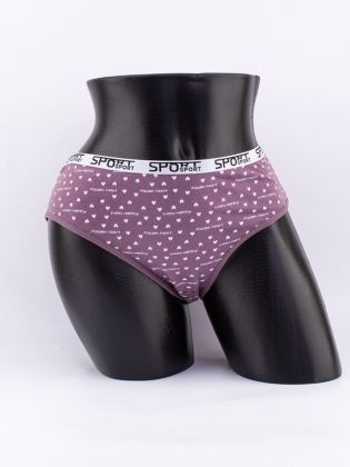 Слипы "maiden heart" с сердечками и эластичным поясом - фото 1