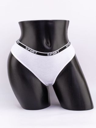 Стринги с черным поясом с надписью "sport" - фото 1