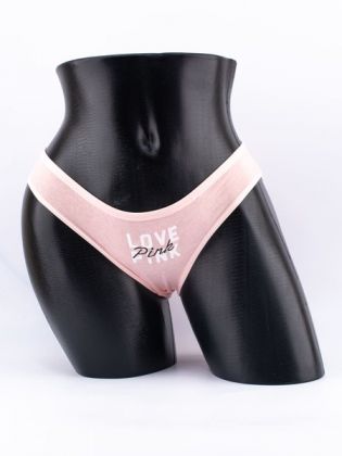 Слипы с надписью "love pink" - фото 1