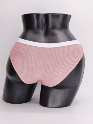 Слипы в рубчик с белым поясом - фото 3