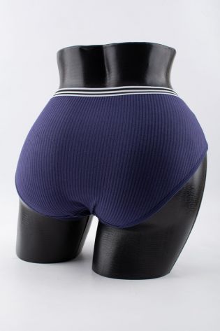 Слипы в рубчик с двумя черными полосками - фото 3